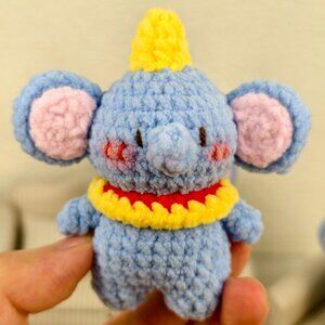 Handmade Amigurumi Crochet Dumbo Plushie